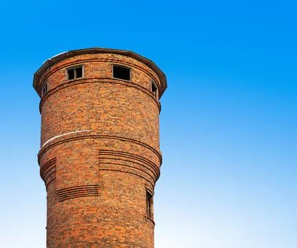 The old water tower of bricks. Foto stock