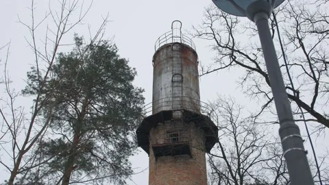 Old Water Tower Stock Footage 167753181