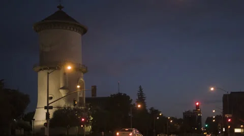 Old Water Tower MS Stock-Footage 24825676