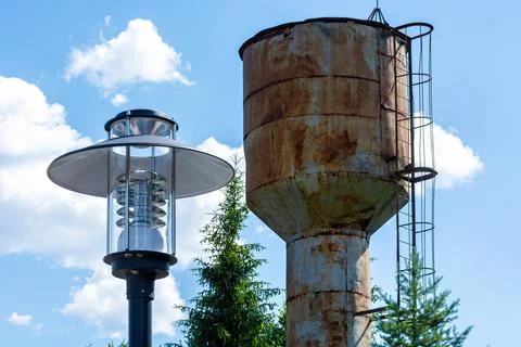 Old water tower. Stock Photos