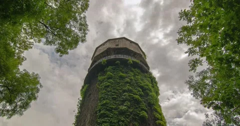 Old water tower timelapse Stock Footage 188440437