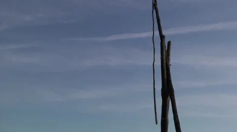 OLD WATER WELL IN  BUGAC PUSZTA,  KISKUNSAG NATIONAL PARK, HUNGARY Stock Footage 59086620