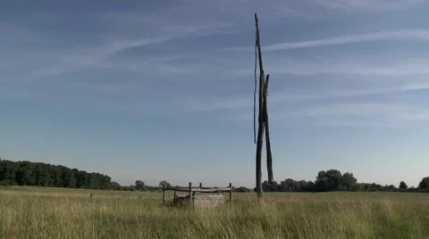 OLD WATER WELL IN HUNGARIAN PUSZTA 2 Stock Footage 59086633