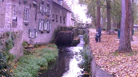 Old watermill. Stock Footage 32703645