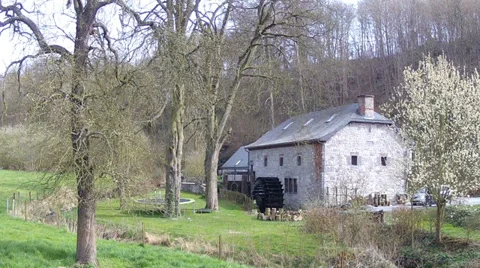 Old watermill. Stock Footage 36383001