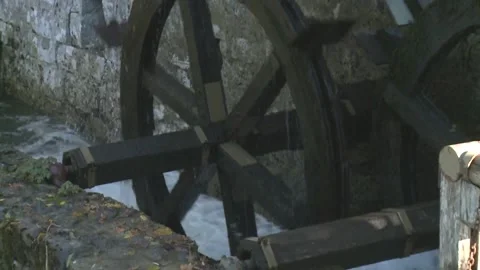 Old Watermill Stock Footage 143905932