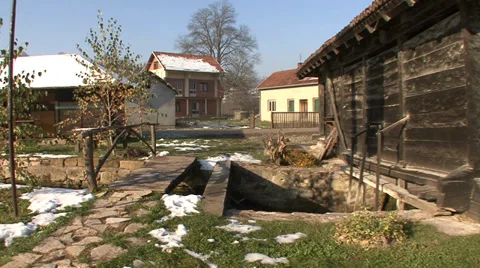 Old watermill in rural surrounding Stock-Footage 35958745