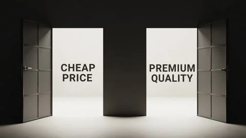 Old ways vs. new ideas concept animation, two opening doors revealing innovation Stock Footage 319379292