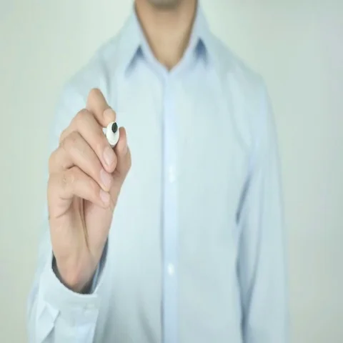 Old Ways Won't Open new Doors, Writing On Transparent Screen Stock Footage