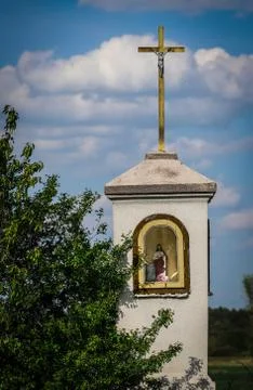 Old wayside shrine Foto stock