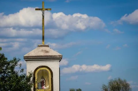 Old wayside shrine Stock Photos