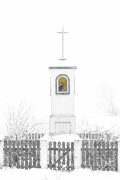 Old wayside shrine Stock Photos