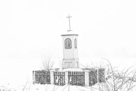 Old wayside shrine Stock Photos