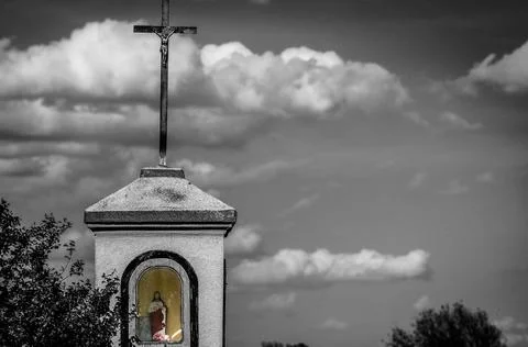 Old wayside shrine Foto stock