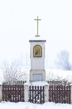 Old wayside shrine Stock Photos