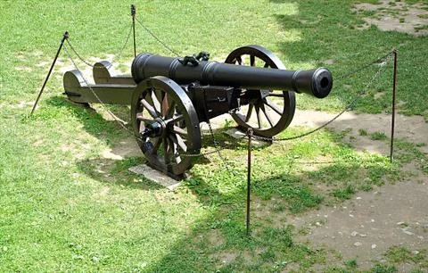 Old weapon cannon Stock Photos