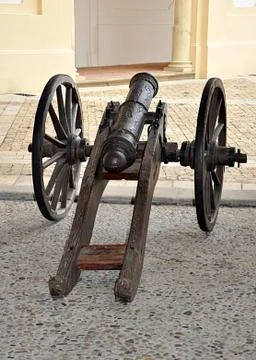 Old weapon cannon Stock Photos