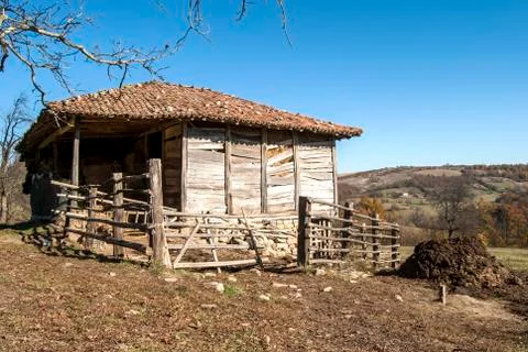 Old weathered barn Stock Photos