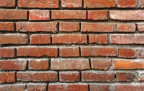 Old weathered brick wall background Foto stock