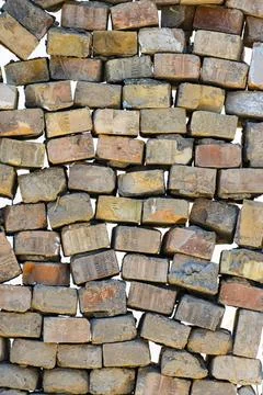 Old Weathered Brick Wall Texture Background Foto stock