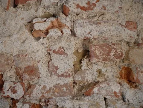 Old weathered brick wall texture background Stock Photos