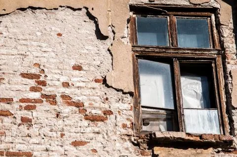 Old weathered grunge window Stock Photos