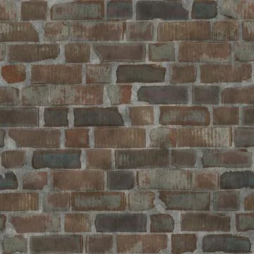 Old Weathered Multi-Color Brick Wall Texture Stock Photos