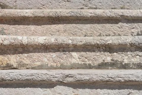 Old weathered stone steps background texture Stock Photos