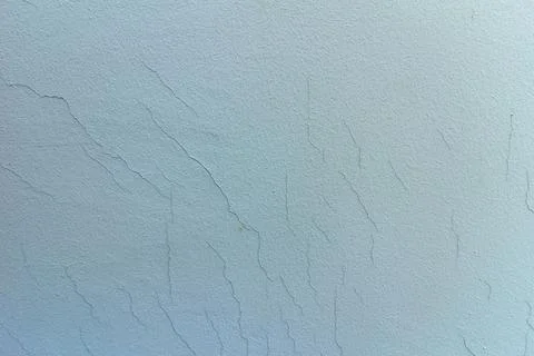 Old Weathered Wall Surface with Fine Cracks in Pale Blue Pastel Texture Photos
