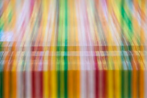 Old weaving Loom and thread of yarn. Stock Photos