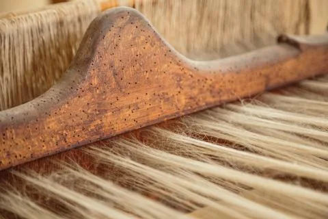 Old weaving Loom Stock Photos