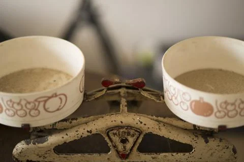 Old weighing-machine Stock Photos