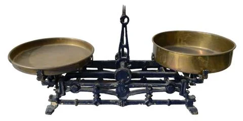 Old weighing scale Stock Photos