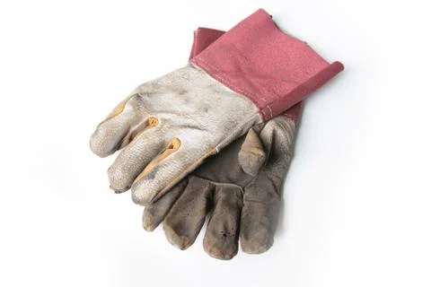 Old weld gloves Stock Photos