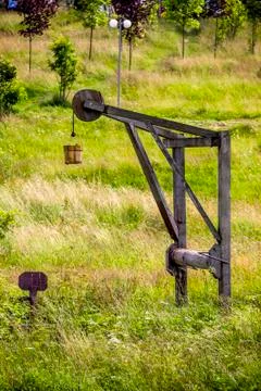 Old well of digging Stock Photos