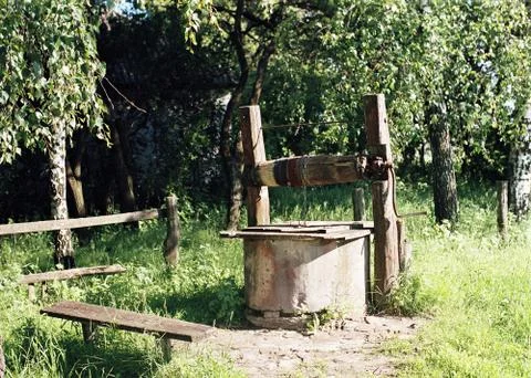 Old well 스톡 사진