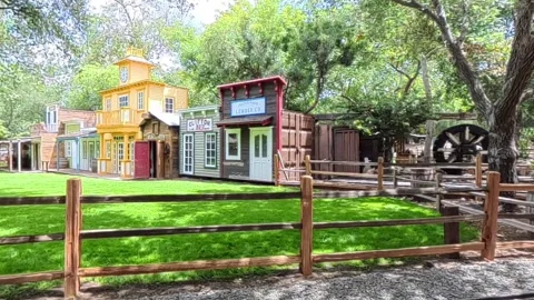 Old West Town Mockup at Irvine Park Railroad Station Stock-Footage 341361775