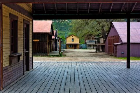 Old western town Stock Photos