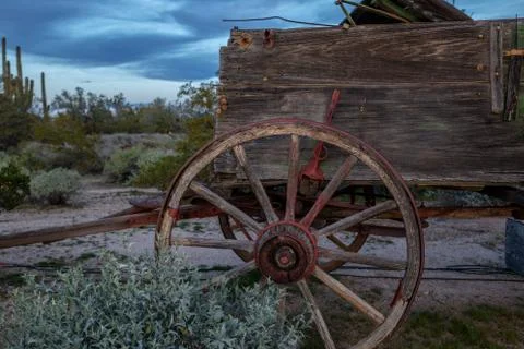 Old Western Wagon Stock Photos