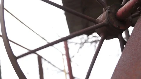 Old Wheel Stock Footage 81783623