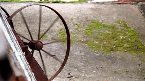 Old Wheel Stock Footage 81783834