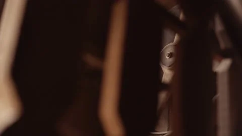 The old wheel on the mill spins Video stock 143980605