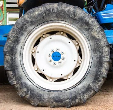Old  wheel tractors. Stock Photos