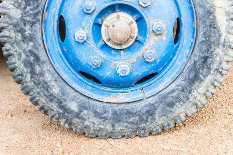 Old  wheel tractors. Stock Photos