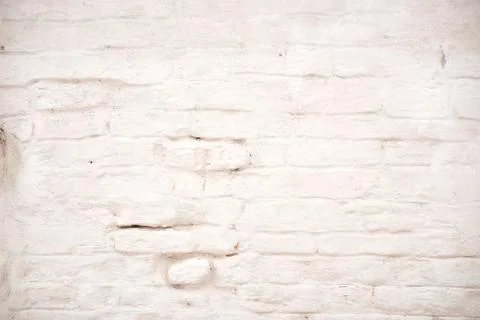 An old white brick wall. ancient building Stock Photos