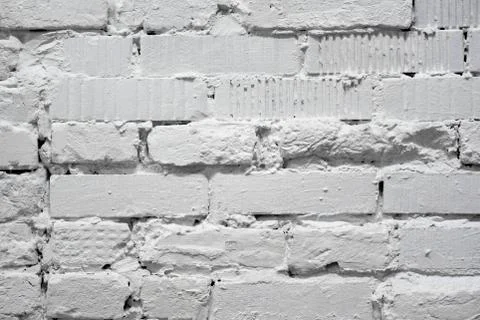 Old white brick wall as background Stock-Fotos
