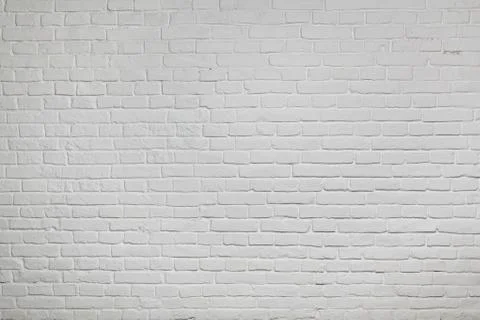 Old white brick wall background texture Foto stock