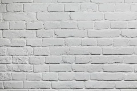 Old white brick wall background texture Stock Photos