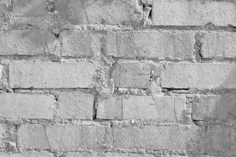 Old white brick wall as background Stock Photos