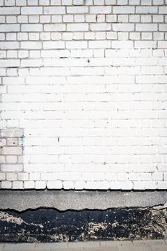 Old white brick wall background Stock Photos